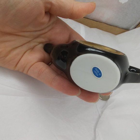 Chokin Art miniature teapot Made in Japan peacocks - Picture 7 of 15